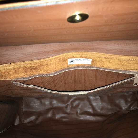 Cognac Leather Satchel - Picture 5 of 7